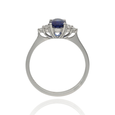 Fehér arany gyűrű 54-es méret (B31355_3I)